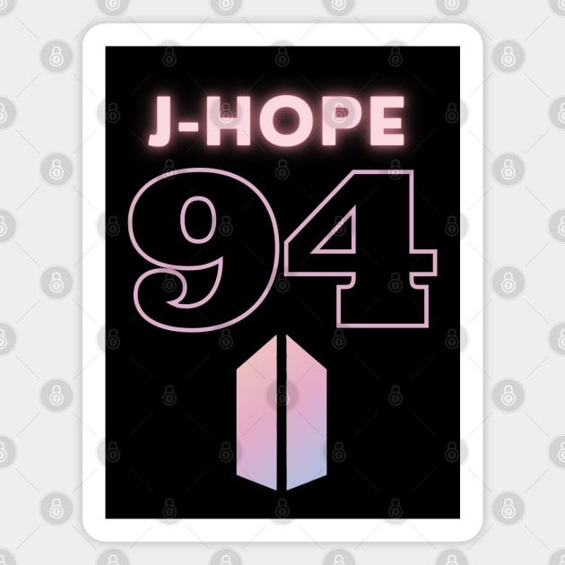 BTS J-Hope 94: Logo Magnet by TheMochiLife